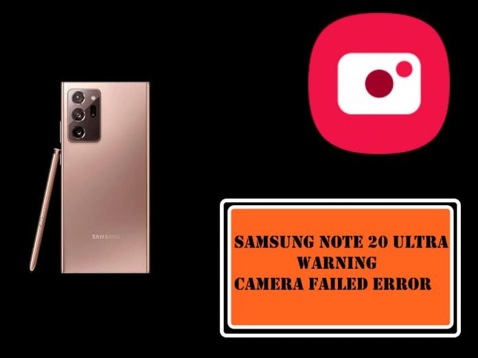 Correggere l'errore di Samsung Note 20 Ultra Warning Camera Failed