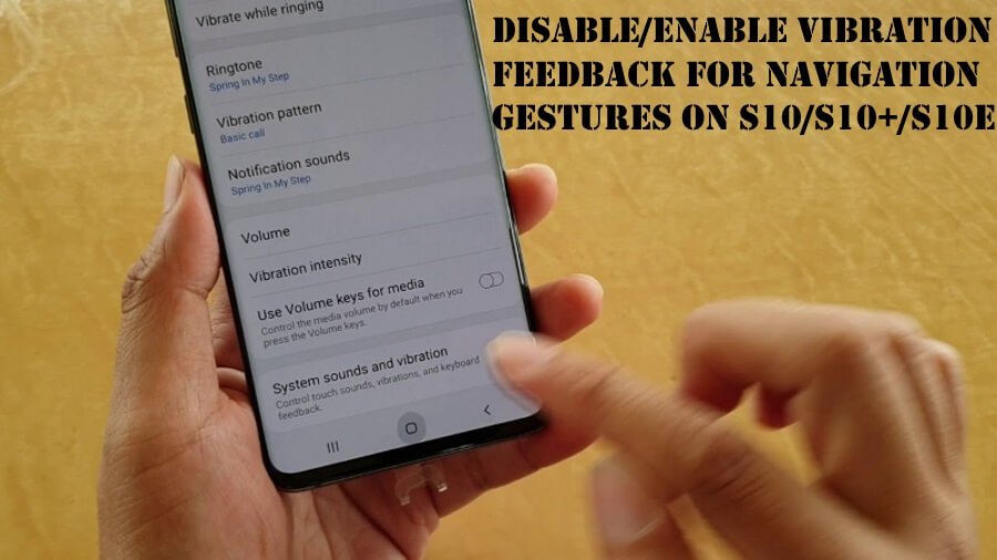 Disabilitare/abilitare il feedback della vibrazione per i gesti su Samsung
