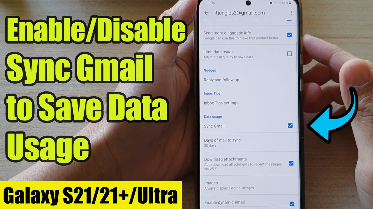 Gmail non funziona su Samsung S21, S21Plus e S21Ultra